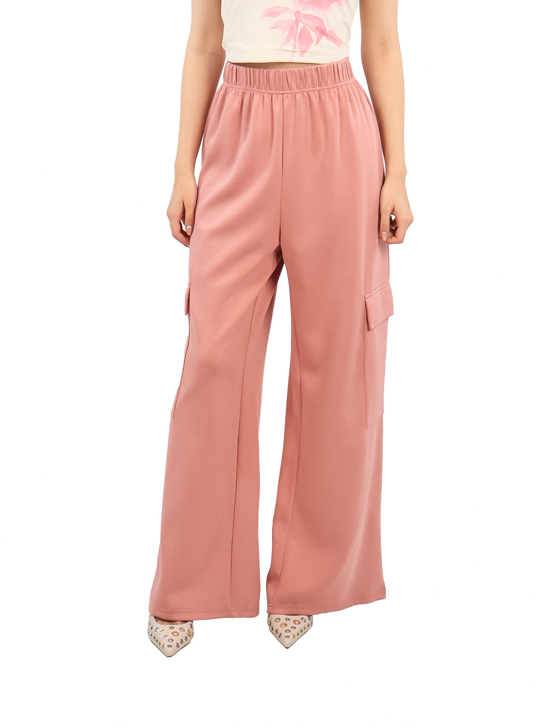 Pantalones Cargo ATOK Color Blush Pink para Mujer