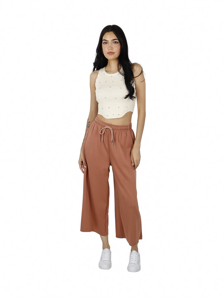Pantalón Culotte ATOK Color Brown para Mujer