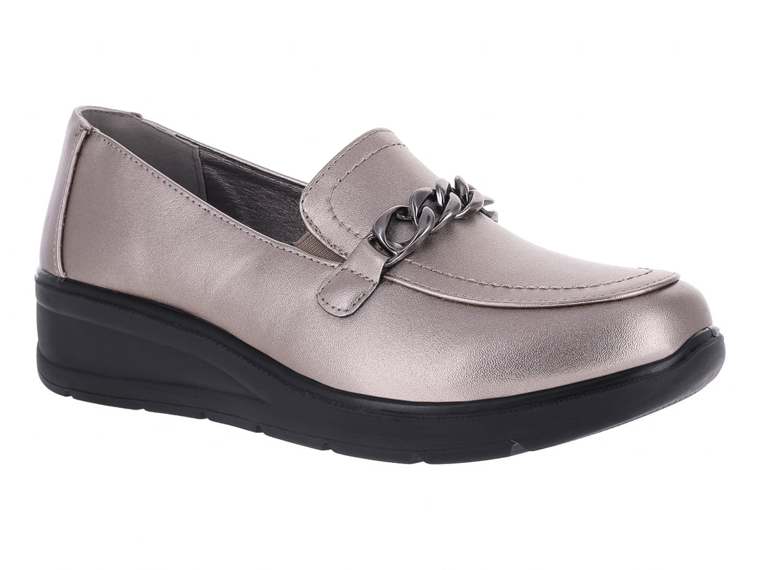 Mocasines Monissima Color Pewter para Mujer