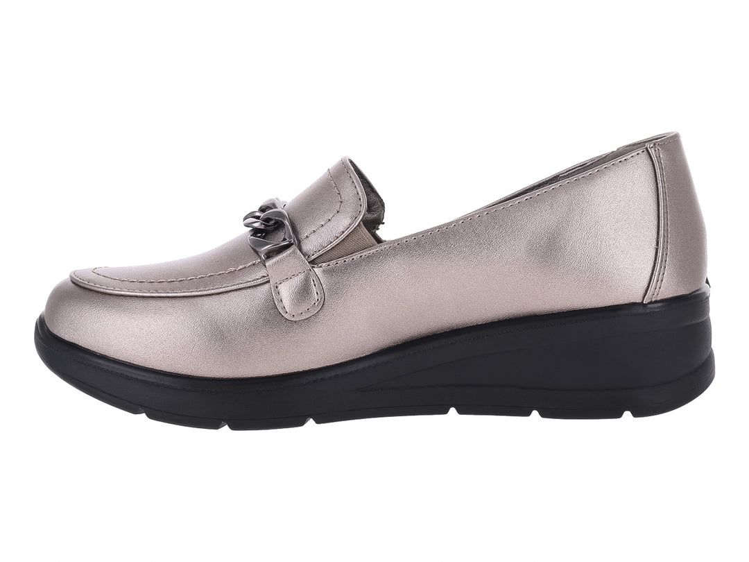 Mocasines Monissima Color Pewter para Mujer