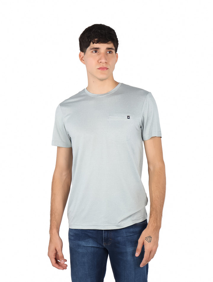 Playera Hurley Icon Manga Corta Color Gris Artillery