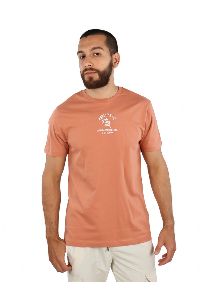 Playera Hurley Aloha Manga Corta Color Martian Rust