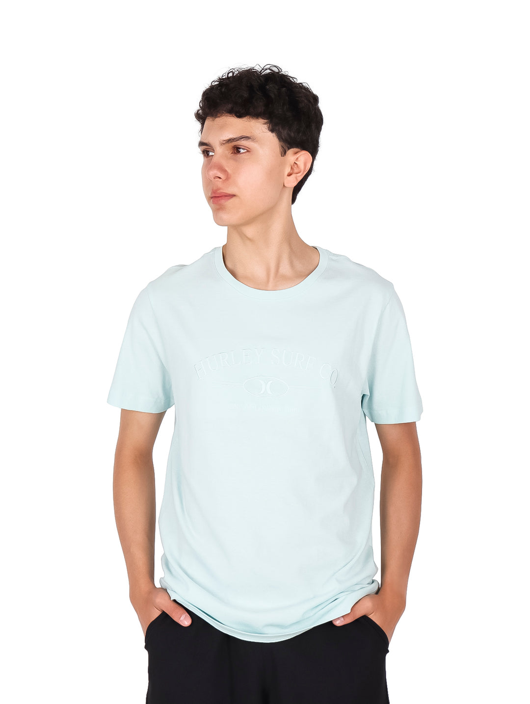 Playera Hurley Teal Tinted Bordada para Hombre