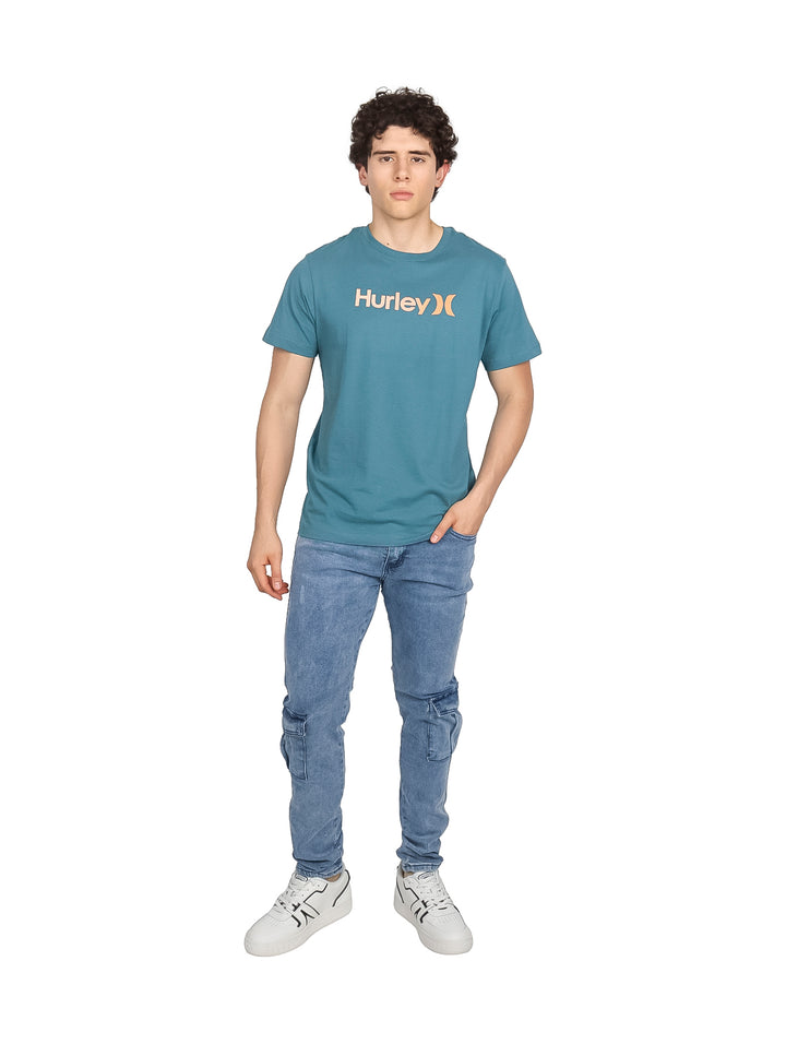 Playera Hurley Logo Verde Esmeralda para Hombre