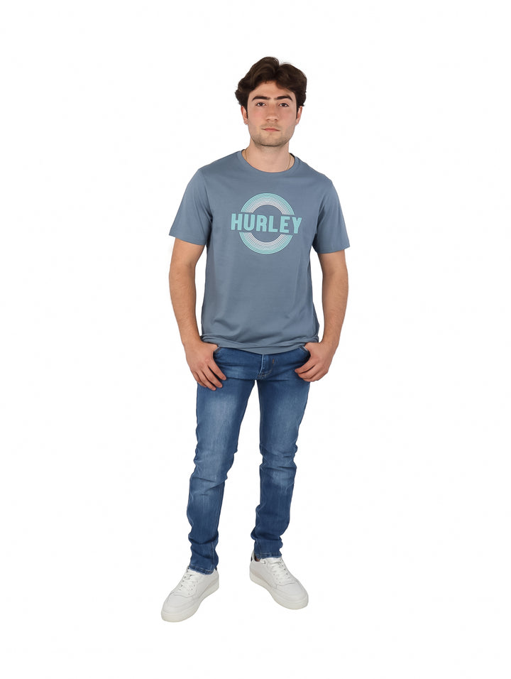 Playera Hurley Hypnotic Trance Azul para Hombre