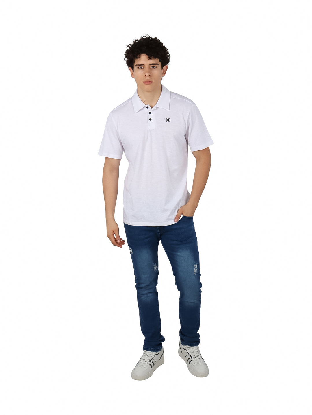 Playera Polo Hurley Blanca para Hombre