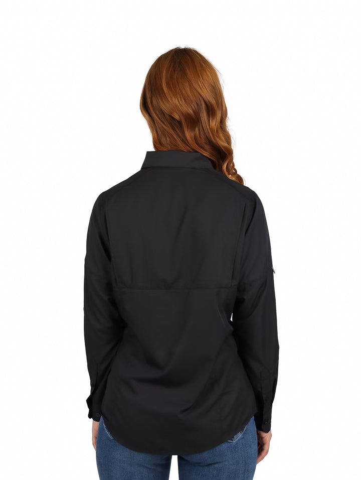 Camisa UNGA Outdoor Manga Larga Color Negro para Mujer