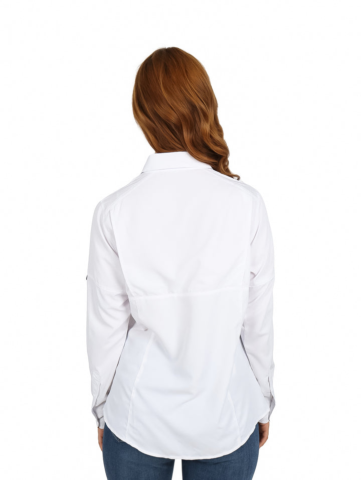 Camisa UNGA Outdoor Manga Larga Color Blanco para Mujer