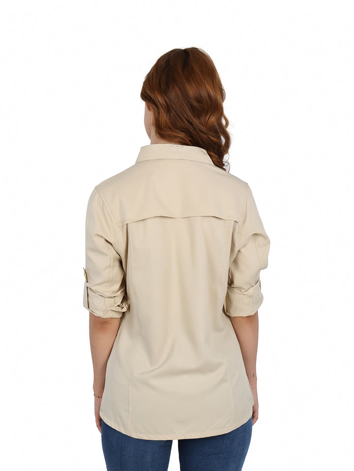 Camisa UNGA Outdoor Color Fossil para Mujer