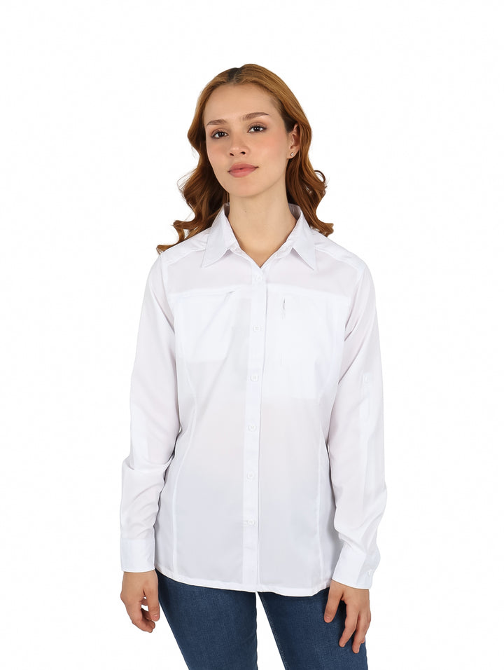 Camisa UNGA Manga Larga Blanco para Mujer