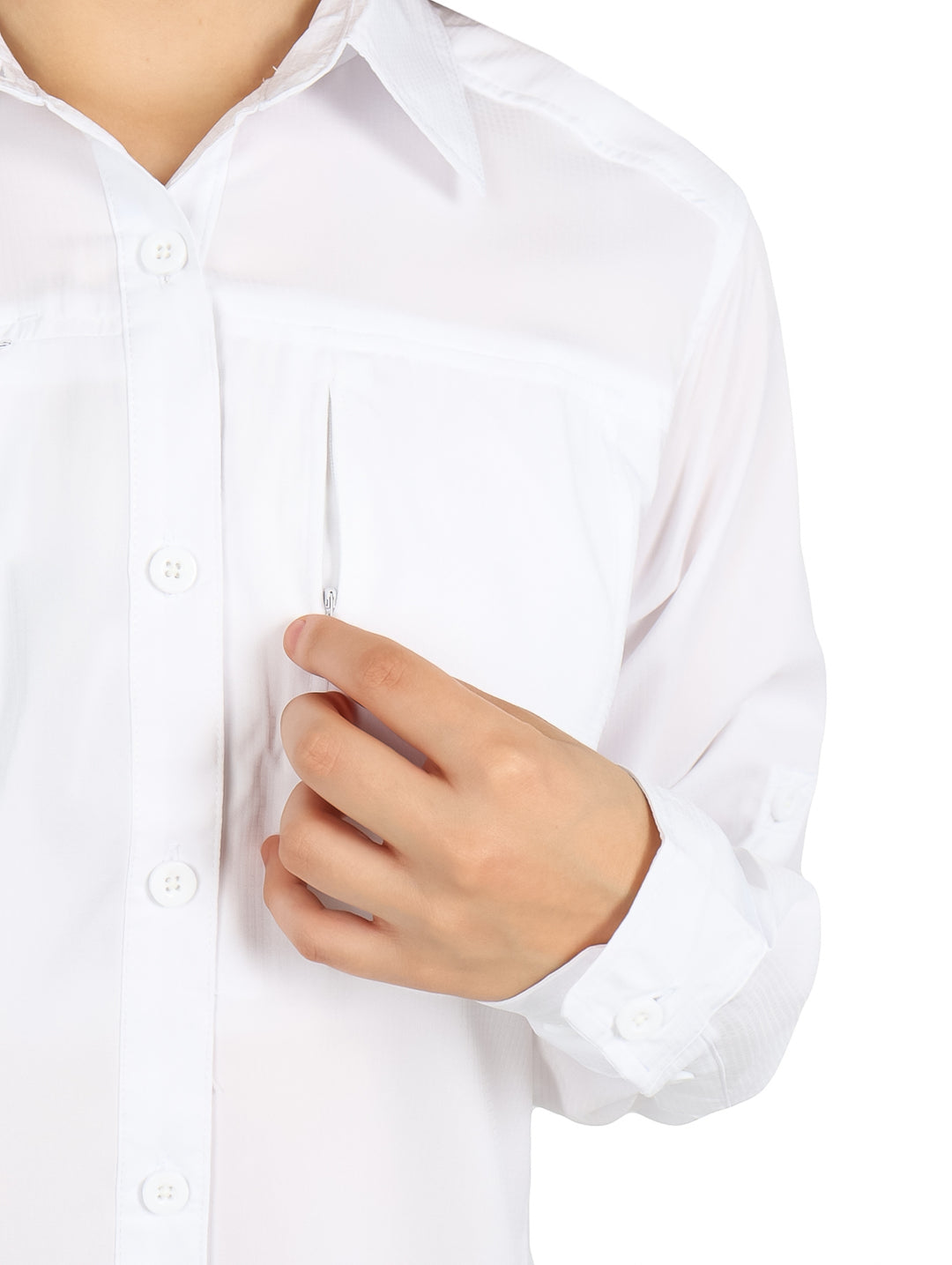 Camisa UNGA Manga Larga Blanco para Mujer