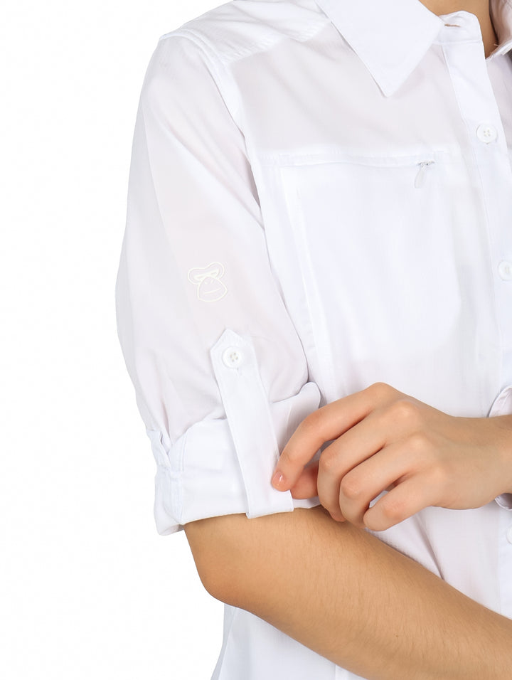 Camisa UNGA Manga Larga Blanco para Mujer