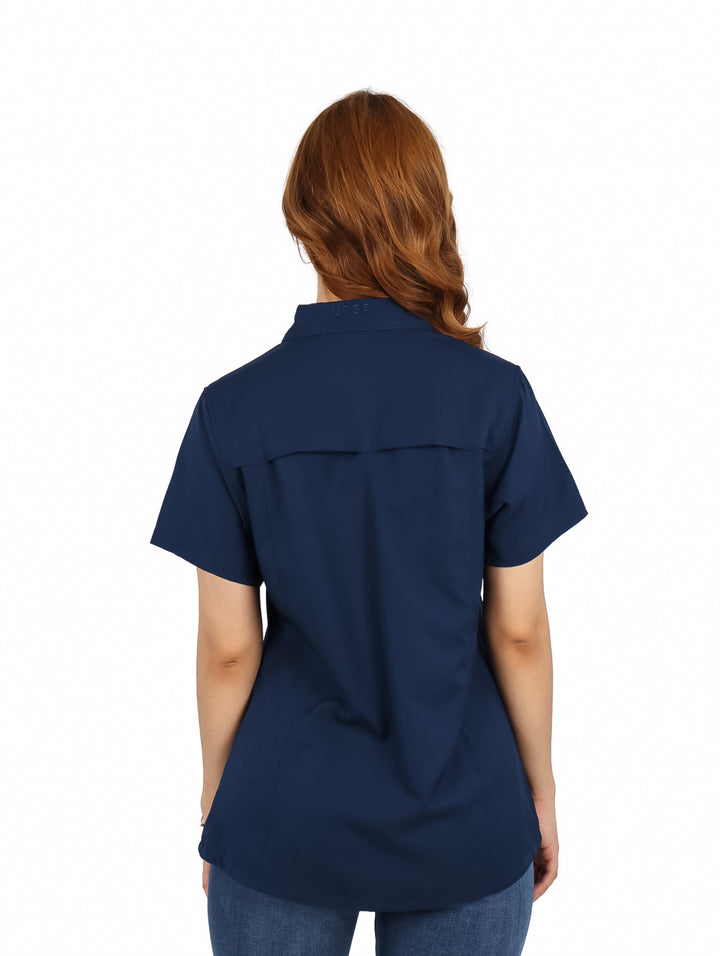 Camisa UNGA Manga Corta Navy para Mujer
