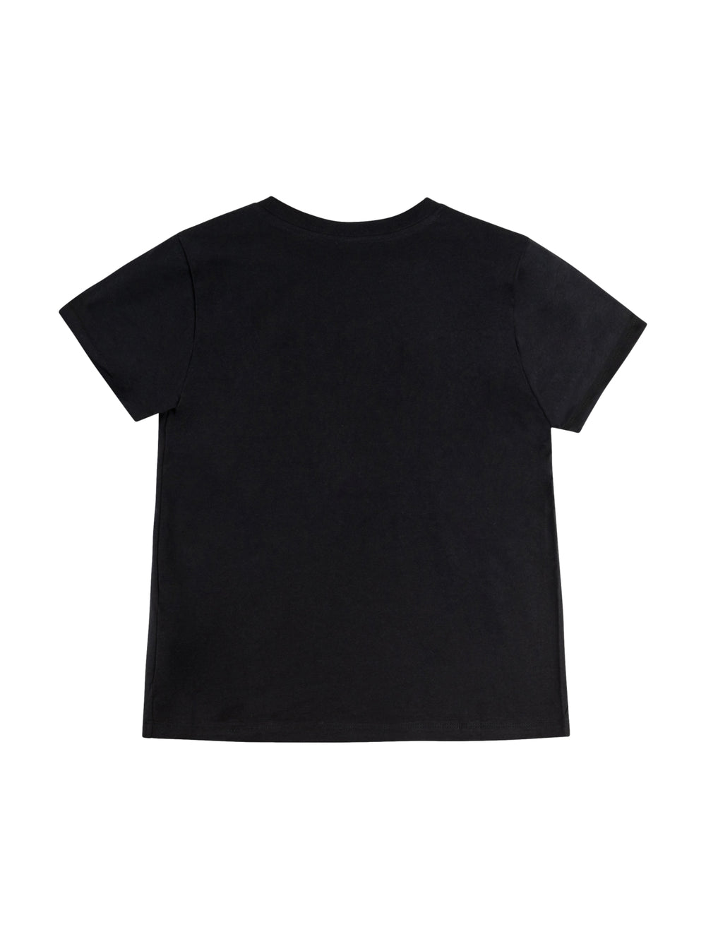 Camiseta Champion The Classic Tee de color negro con cuello redondo y manga corta.