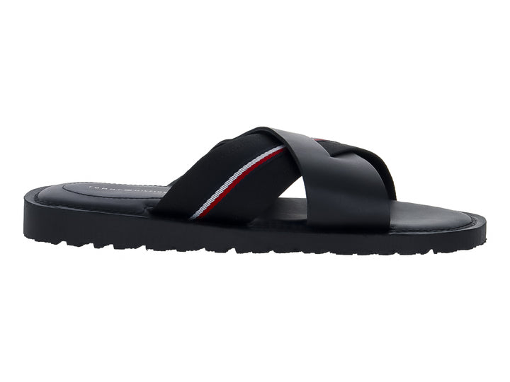 Sandalias Tommy Hilfiger Negras para Hombre