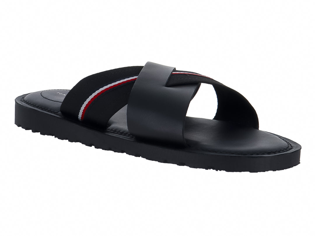 Sandalias Tommy Hilfiger Negras para Hombre