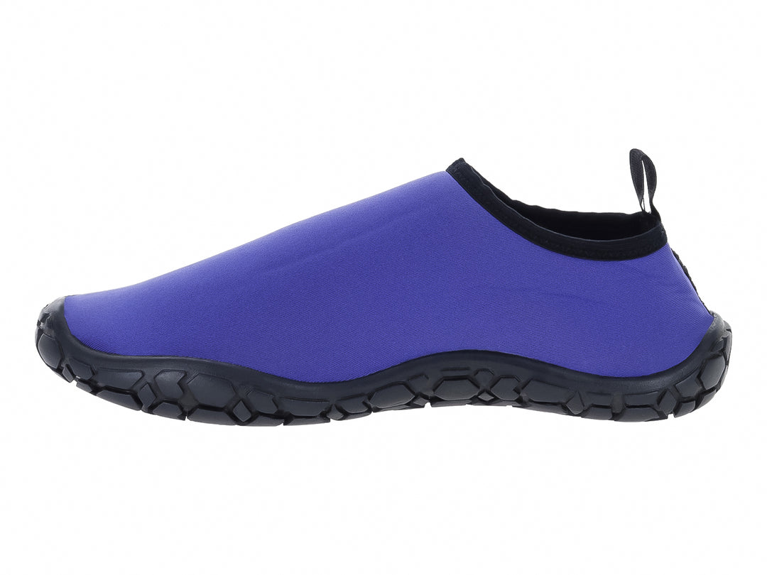 Zapato acuático Splash Pro Shark en color morado con suela negra antideslizante.