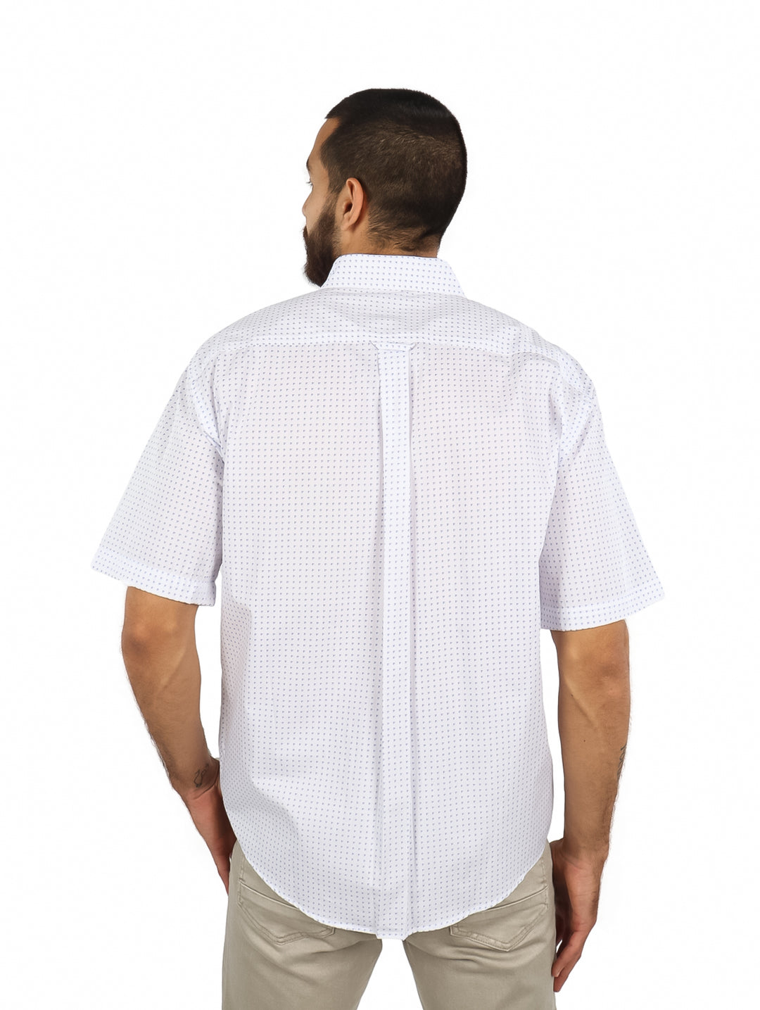 Camisa Lee Azul de Manga Corta para Hombre