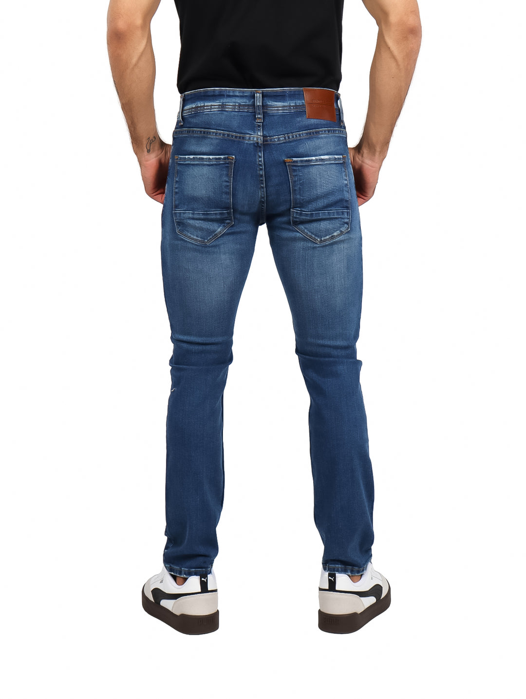 Jeans Bratto Color Bleach para Hombre