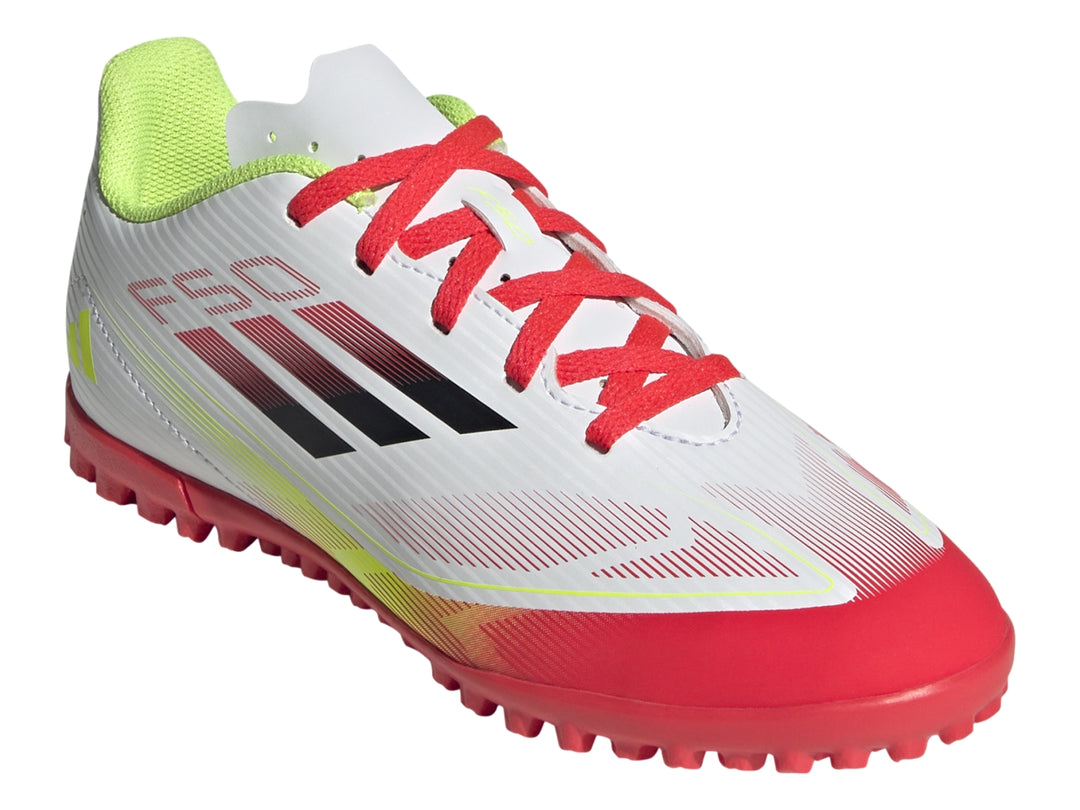 Tenis de Fútbol Adidas F50 Club TF Blanco para Niño