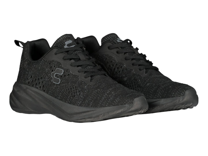 Tenis deportivos Charly en color negro con tejido transpirable y suela cómoda.