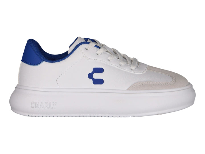 Tenis Charly Blancos con Azul para Niño