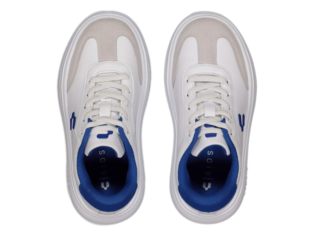 Tenis Charly Blancos con Azul para Niño
