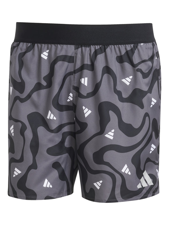 Short Adidas Run It Brand Love Negro y Gris para Hombre
