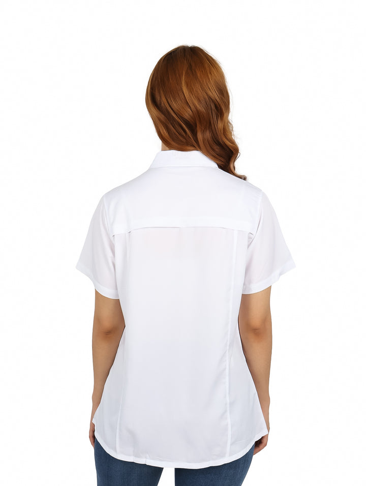 Camisa UNGA Outdoor Manga Corta Blanca para Mujer