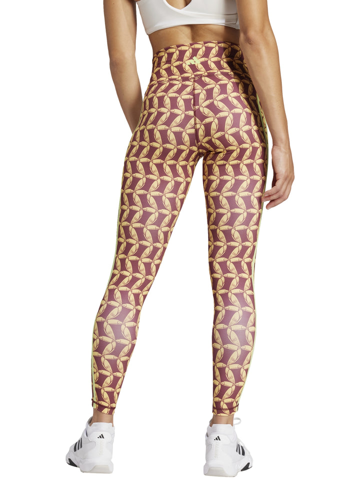 Leggings Adidas x Farm Rio 7/8 Rojo Multicolor