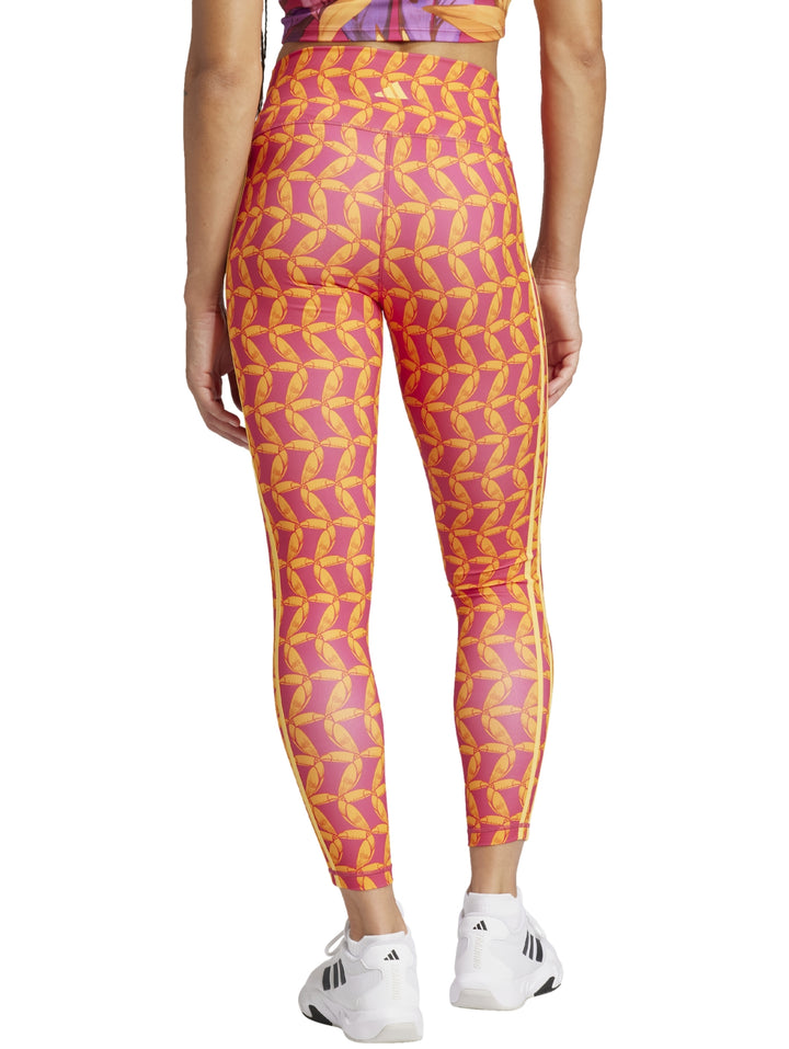 Leggings Adidas x Farm Rio 7/8 Naranja y Rosa para Mujer