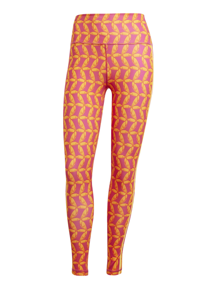 Leggings Adidas x Farm Rio 7/8 Naranja y Rosa para Mujer