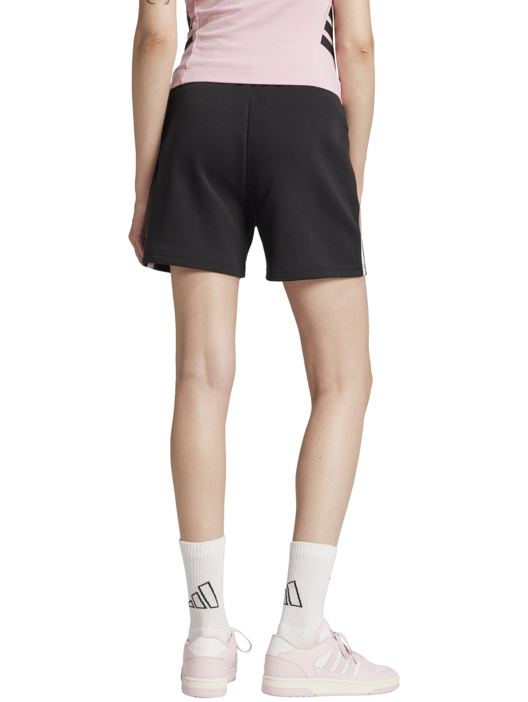Short Adidas Essentials Color Pop French Terry Negro para Mujer