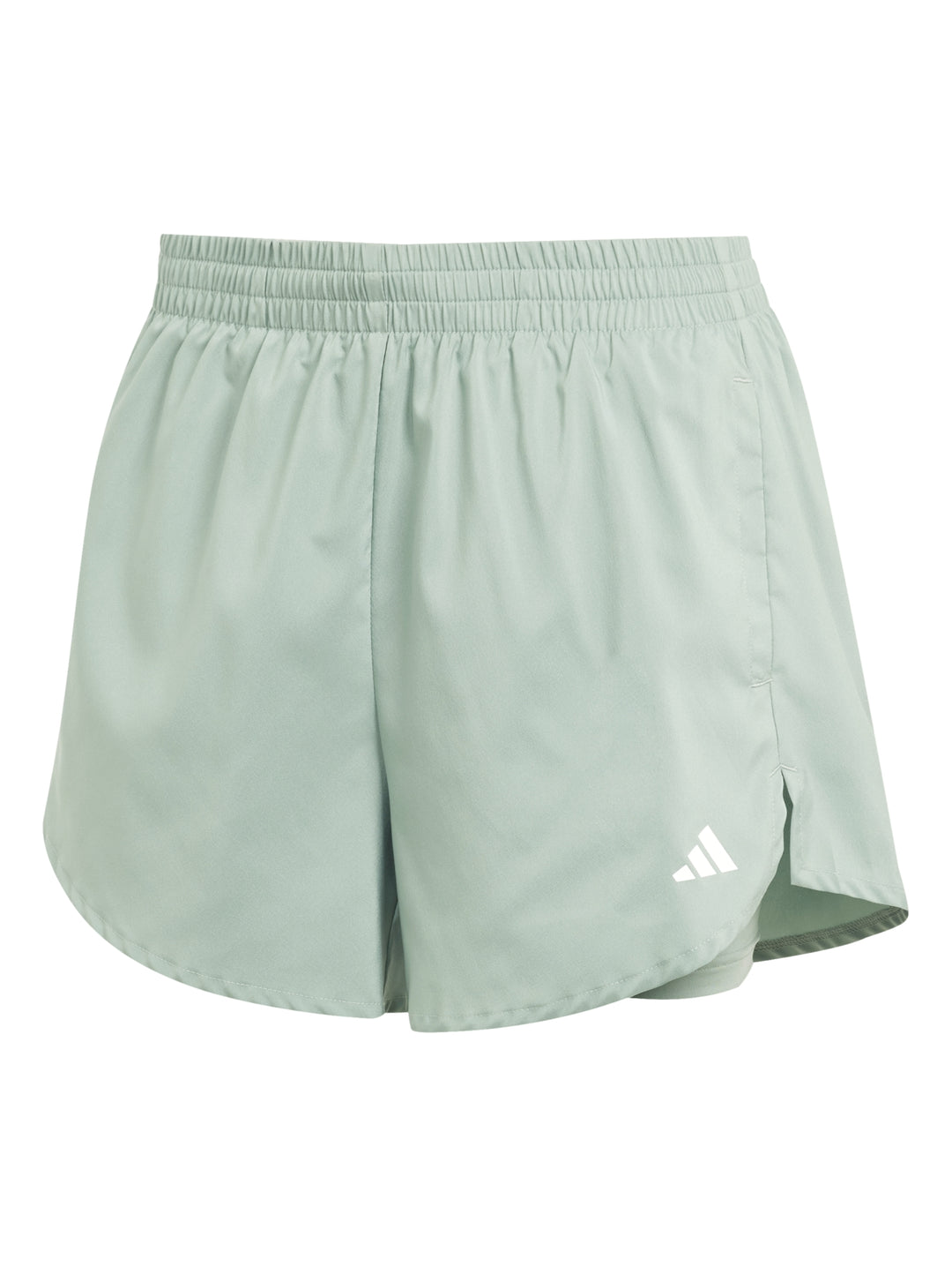 Shorts Adidas AeroReady 2 en 1 Color Silver Green para Mujer
