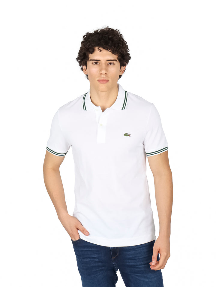 Playera Polo Lacoste Blanc para Hombre