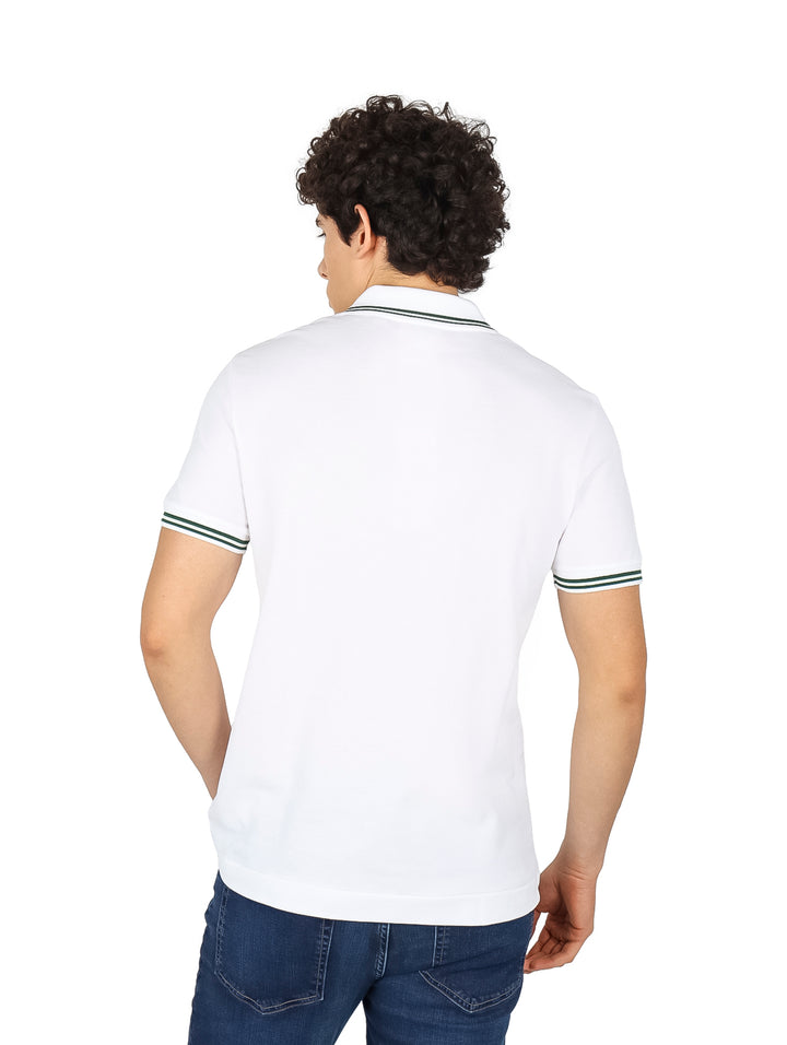 Playera Polo Lacoste Blanc para Hombre
