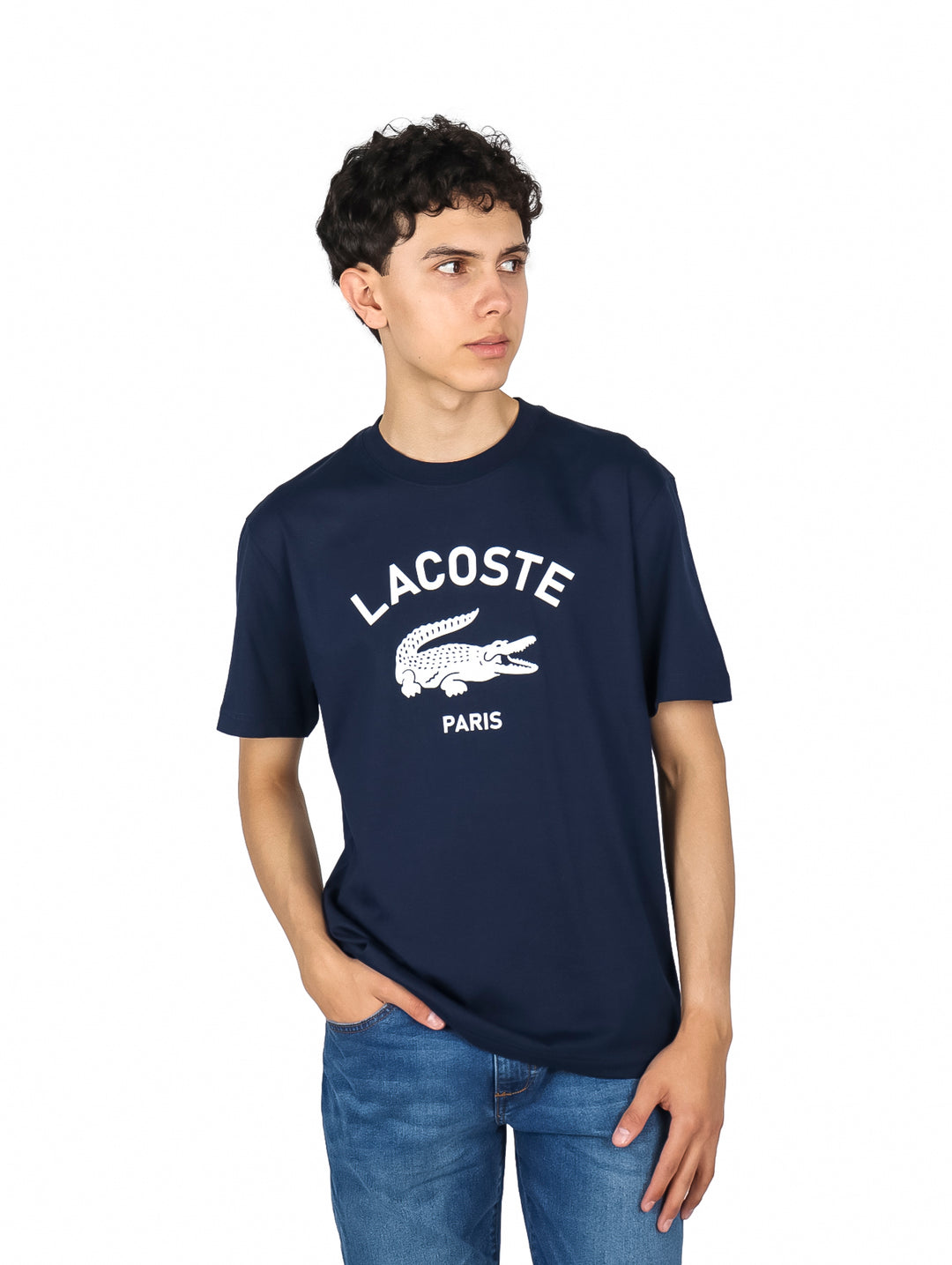 Playera Lacoste Classic Fit Azul Marino para Hombre