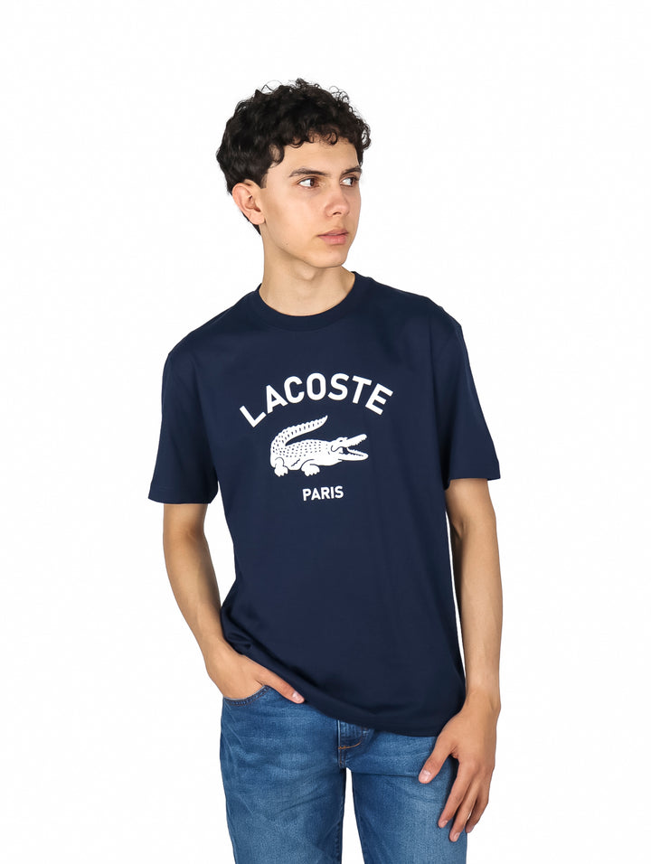 Playera Lacoste Classic Fit Azul Marino para Hombre
