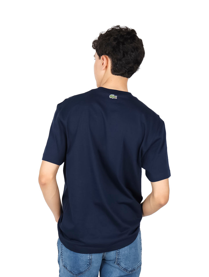 Playera Lacoste Classic Fit Azul Marino para Hombre