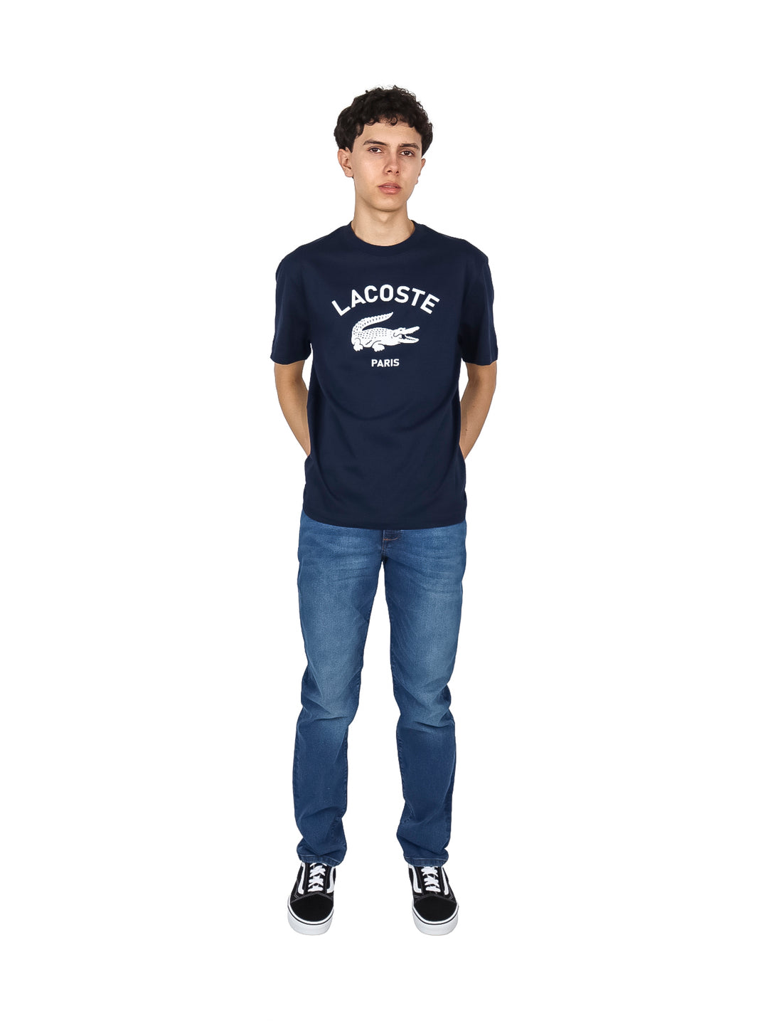 Playera Lacoste Classic Fit Azul Marino para Hombre