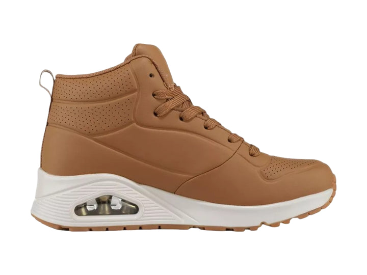 Tenis Skechers Street W Color Café para Mujer