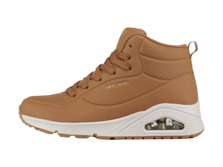 Tenis Skechers Street W Color Café para Mujer