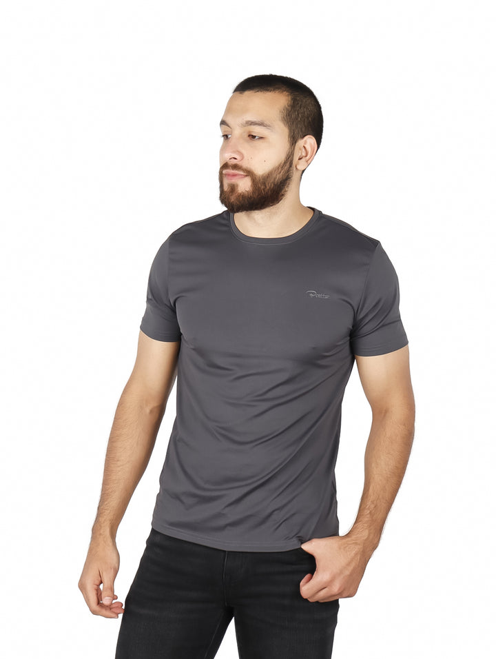 Playera Bratto Básica Gris Oscuro para Hombre