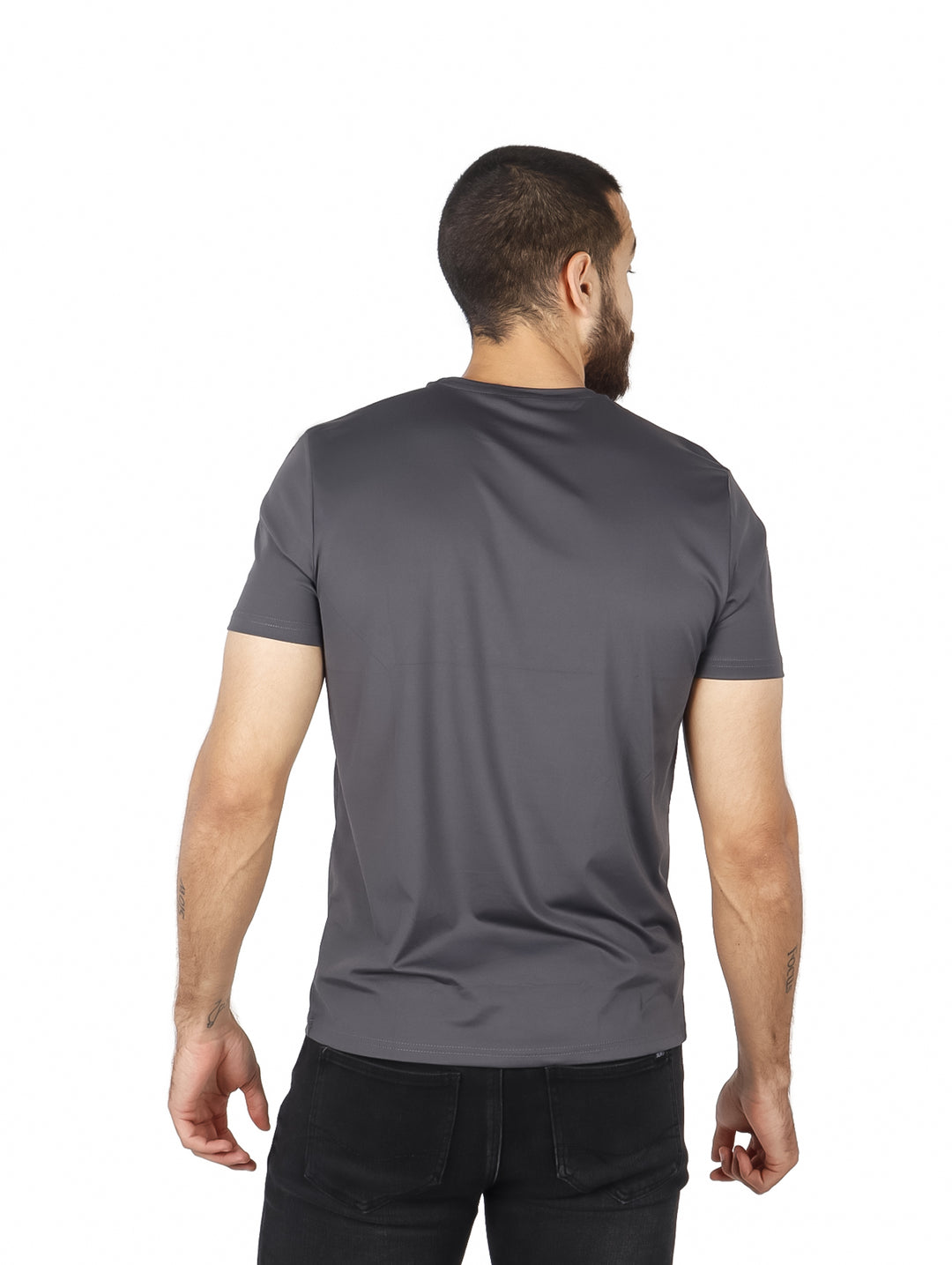 Playera Bratto Básica Gris Oscuro para Hombre