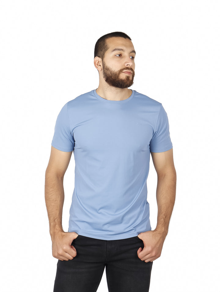 Playera Bratto Básica Azul Cielo para Hombre