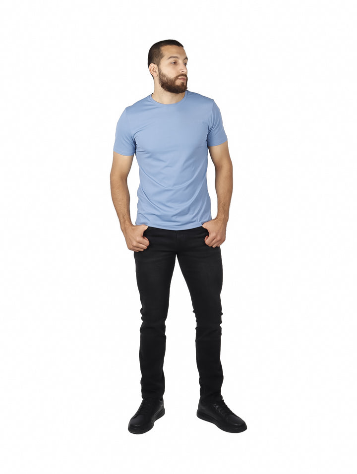 Playera Bratto Básica Azul Cielo para Hombre