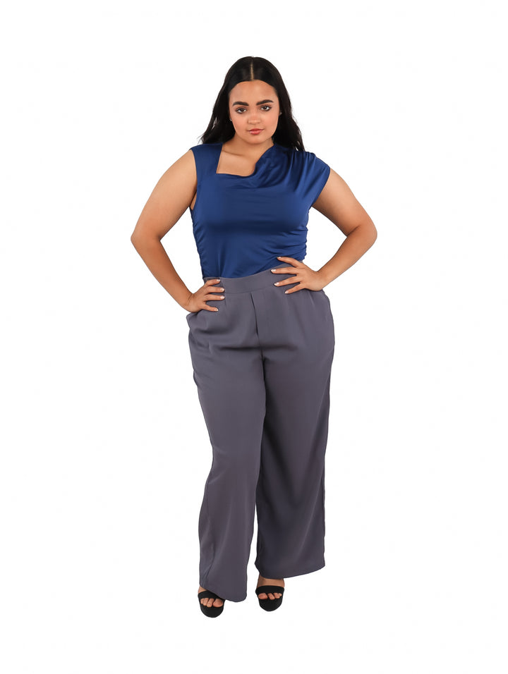 Pantalón Ancho ATOK Color Gris Humo