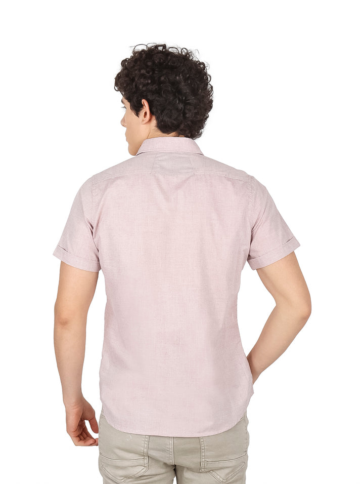 Camisa Custom Manga Corta Rojo para Hombre
