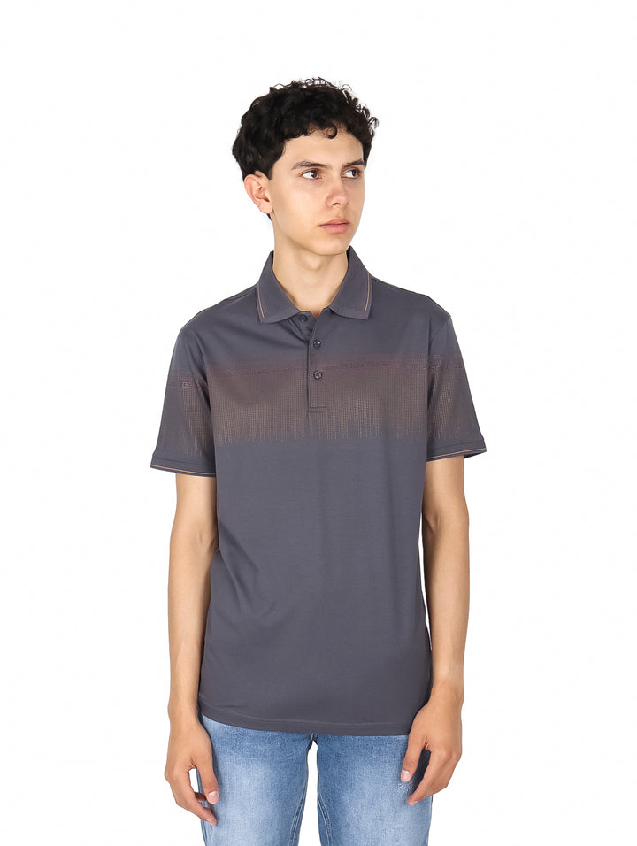 Playera Polo Pavini Gris Carbón para Hombre
