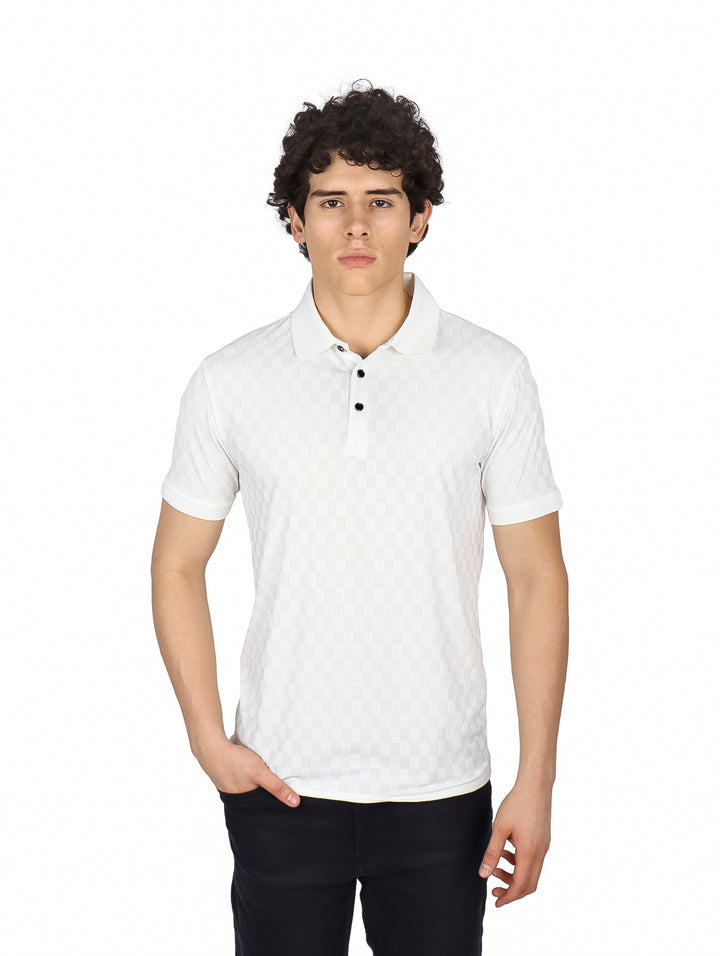 Playera Polo Pavini Blanco para Hombre